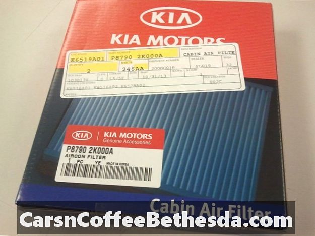 2010-2013 Kia Soul Kabinefilterfilter controleren