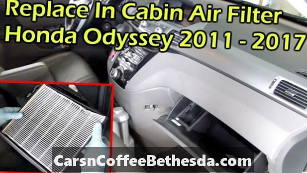 2011-2017 Preverjanje zračnega filtra v kabini Honda Odyssey