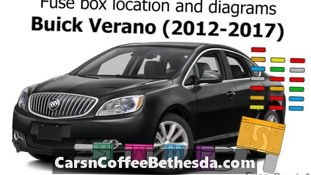 2012-2017 Buick Verano 내부 퓨즈 점검