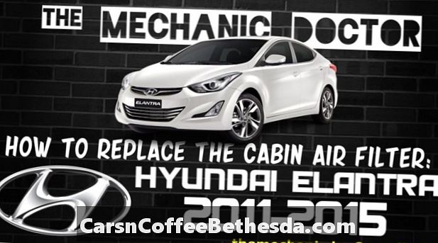 Gaisa filtra lietošanas instrukcijas: 2013-2014 Hyundai Elantra Coupe