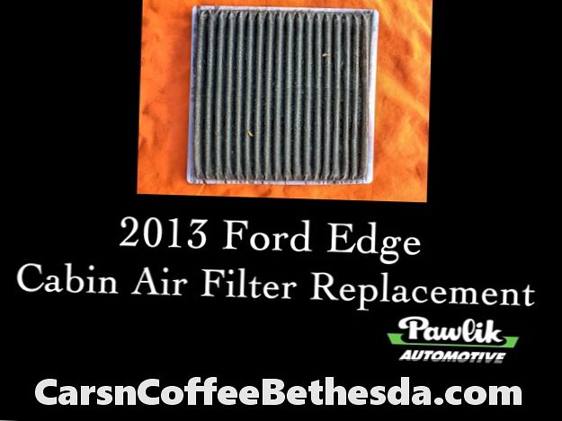 Remplacement du filtre d'habitacle: Ford Edge 2015-2019