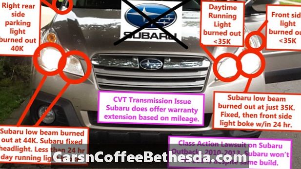 Mudança da luz da cauda 2005-2009 Subaru Outback